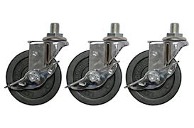 LATIN PERCUSSION - LP910 CHROME LOCKABLE SWIVEL CASTER